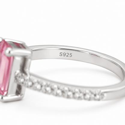 Anillo Aurora Rosa – Plata 925