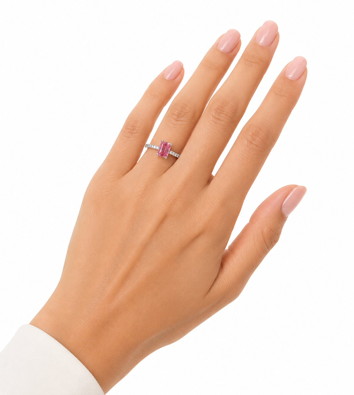 Anillo Aurora Rosa – Plata 925