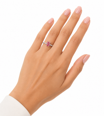 Anillo Aurora Rosa – Plata 925