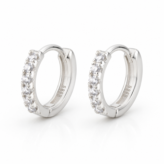 Argollas Lumière 12 mm – Plata 925