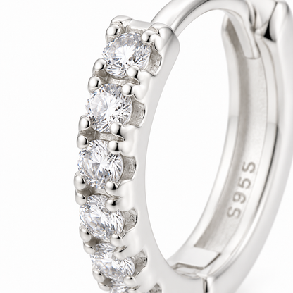 Argollas Lumière 12 mm – Plata 925
