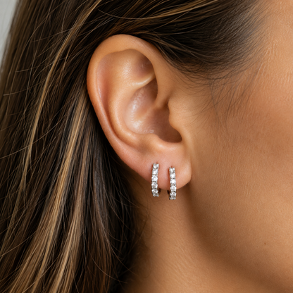 Argollas Lumière 12 mm – Plata 925