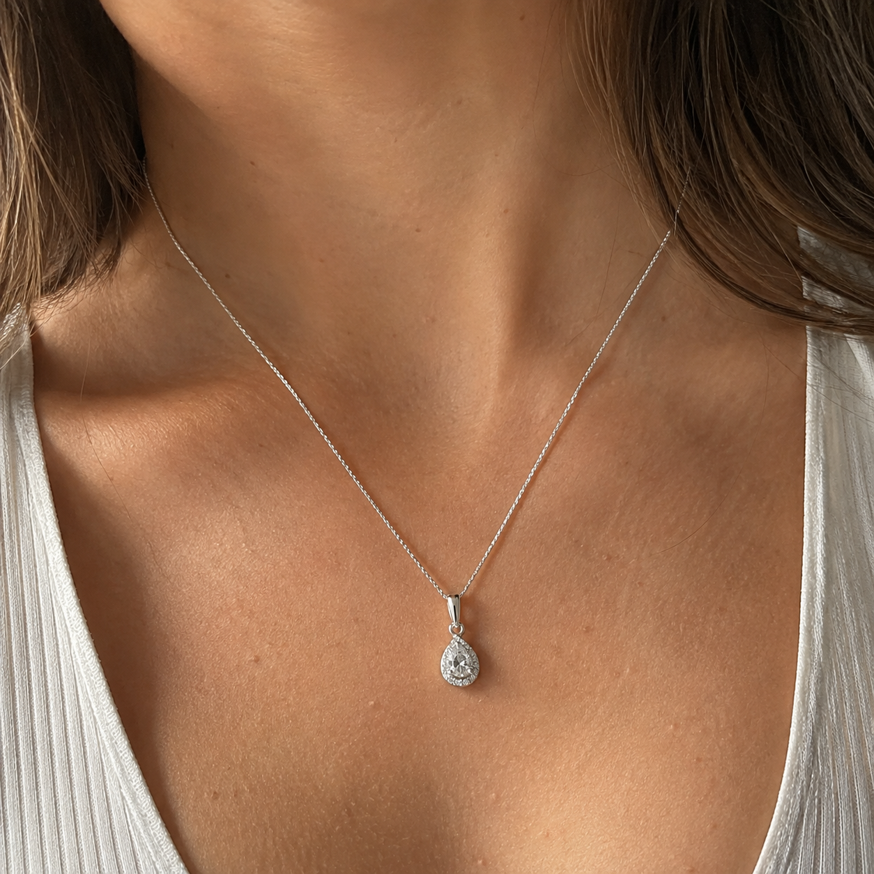 Dije Gota Cubic - Plata 925